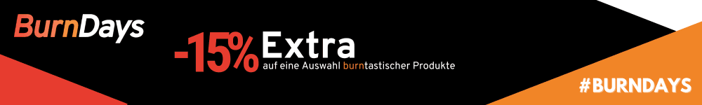BurnDays — Zusätzlich 15 % Rabatt im Amazon-Warenkorb mit Prime, über die angezeigten Preise hinaus.
